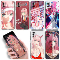 Zero Two Darling Phone Case For Xiaomi Redmi Note 11E 11T 5 6 7 8 9 10 11 Pro 11S 4G 10T 5G 9S 10S 8T Soft TPU Black Cover