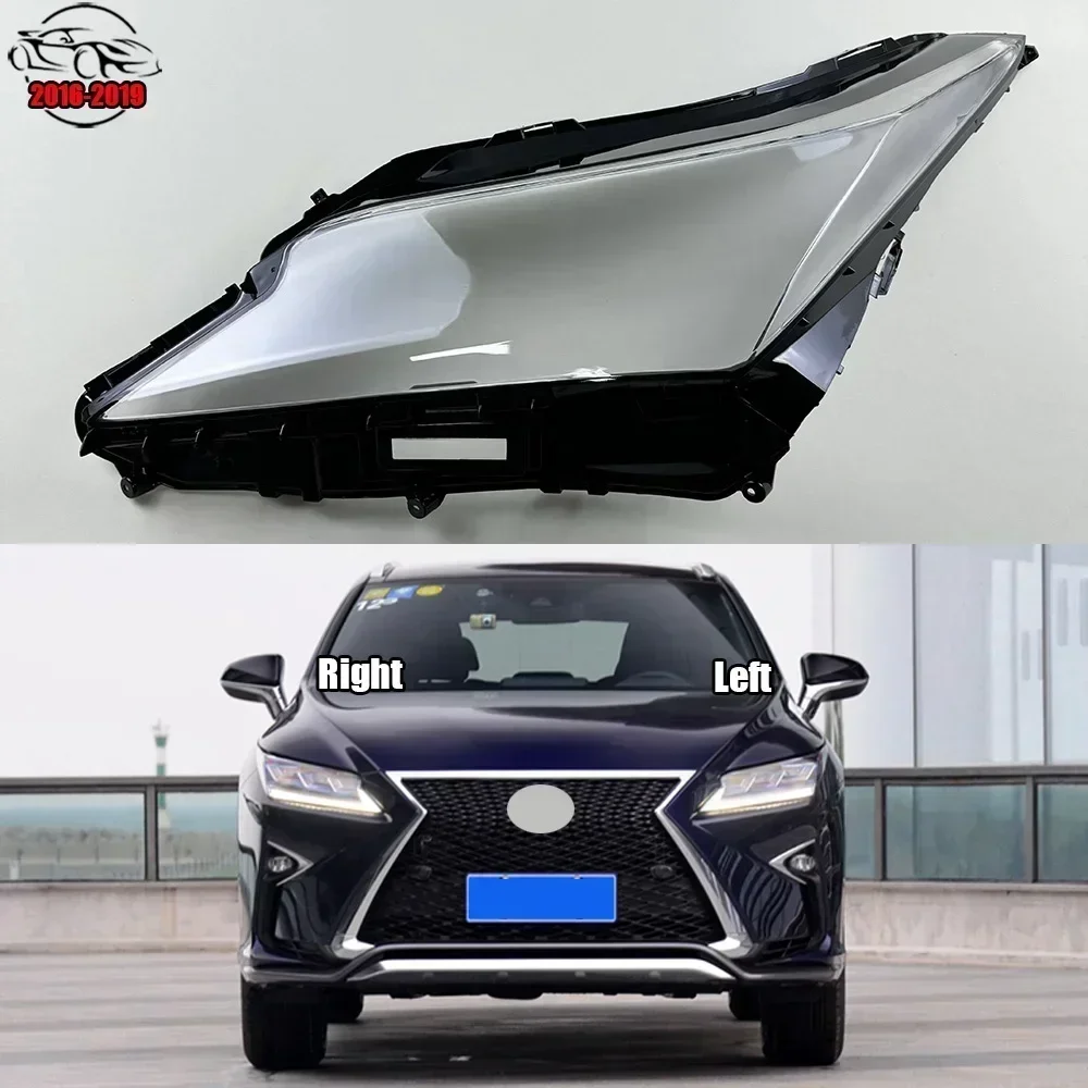 

For Lexus RX300 RX350 RX450 2016-2019 Headlight Cover Transparent Lampshade Case Headlamp Shell Plexiglass Replace Original Lens