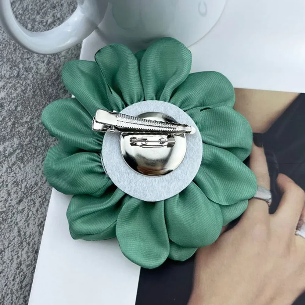 10cm French Handcrafted Rose Corsage Fabric Brooch Exquisite High-End Flower Pin for Elegant Backpack Accessories