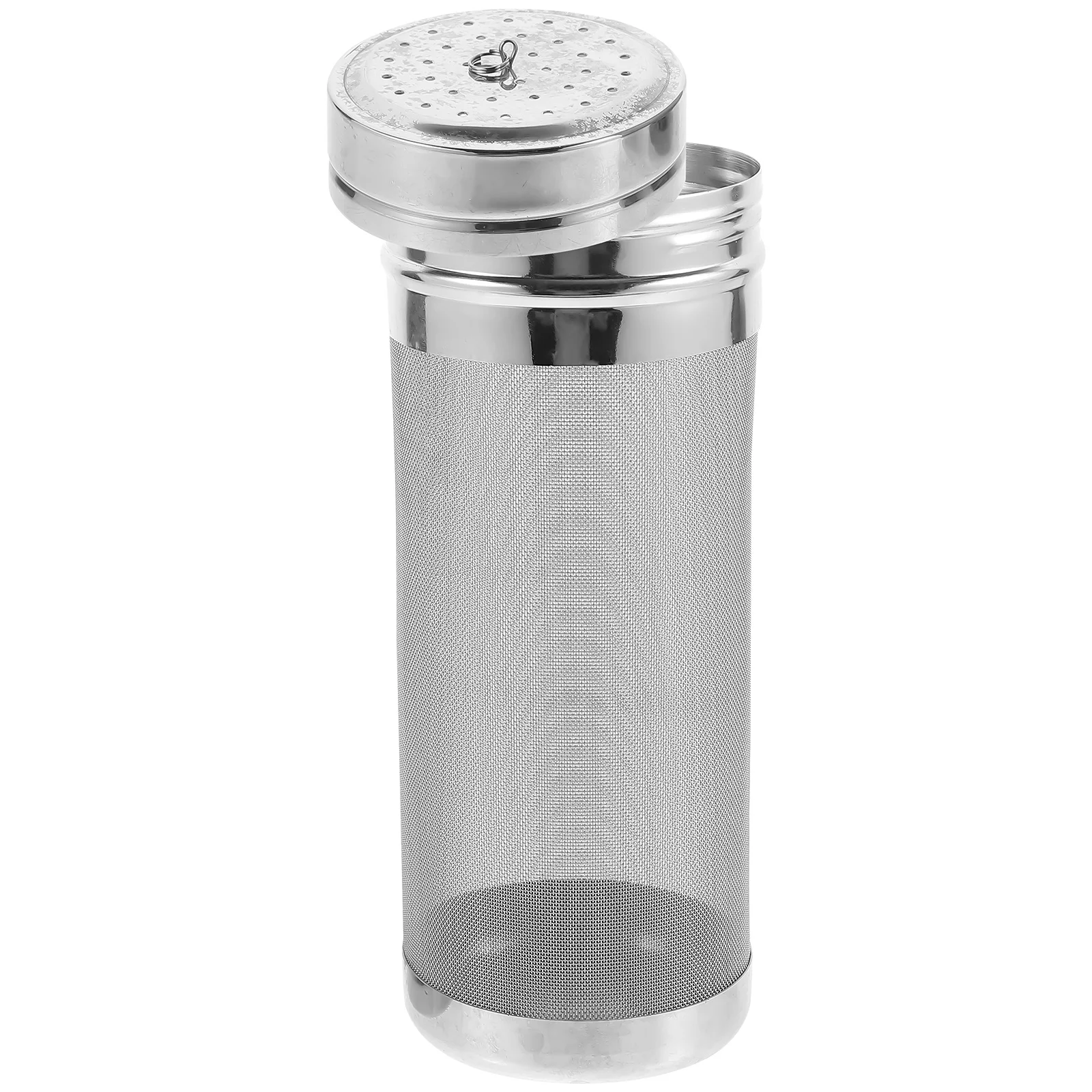 

Stainless Steel Cylinder Lidded Grain Boil Hop Filter For Beer Brewing Coffee Tea Mesh Filter Tool Diy Wine Making Supply