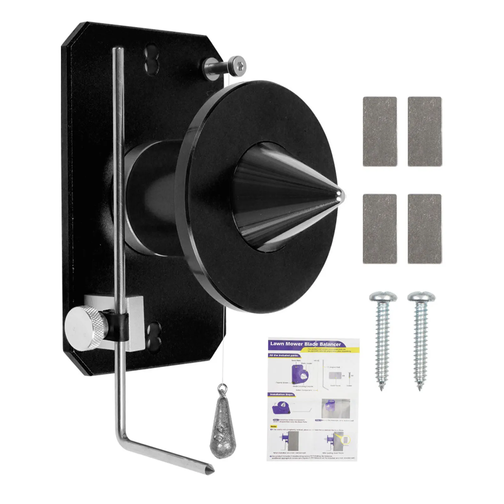 

Adjustable Lawn Mower Blade Balancer Grass Trimmer Blade Balancer Alloy Steel Wall Mount Blade Balancing Tool 339075B 339075B