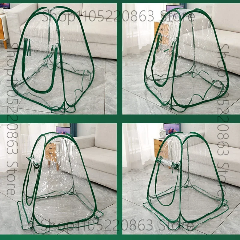 Automatic Pop Up Greenhouse Plant Flower Growing Room Tent Outdoor PVC Transparent Fishing Counrtyard Outdoor Camping Gazebo