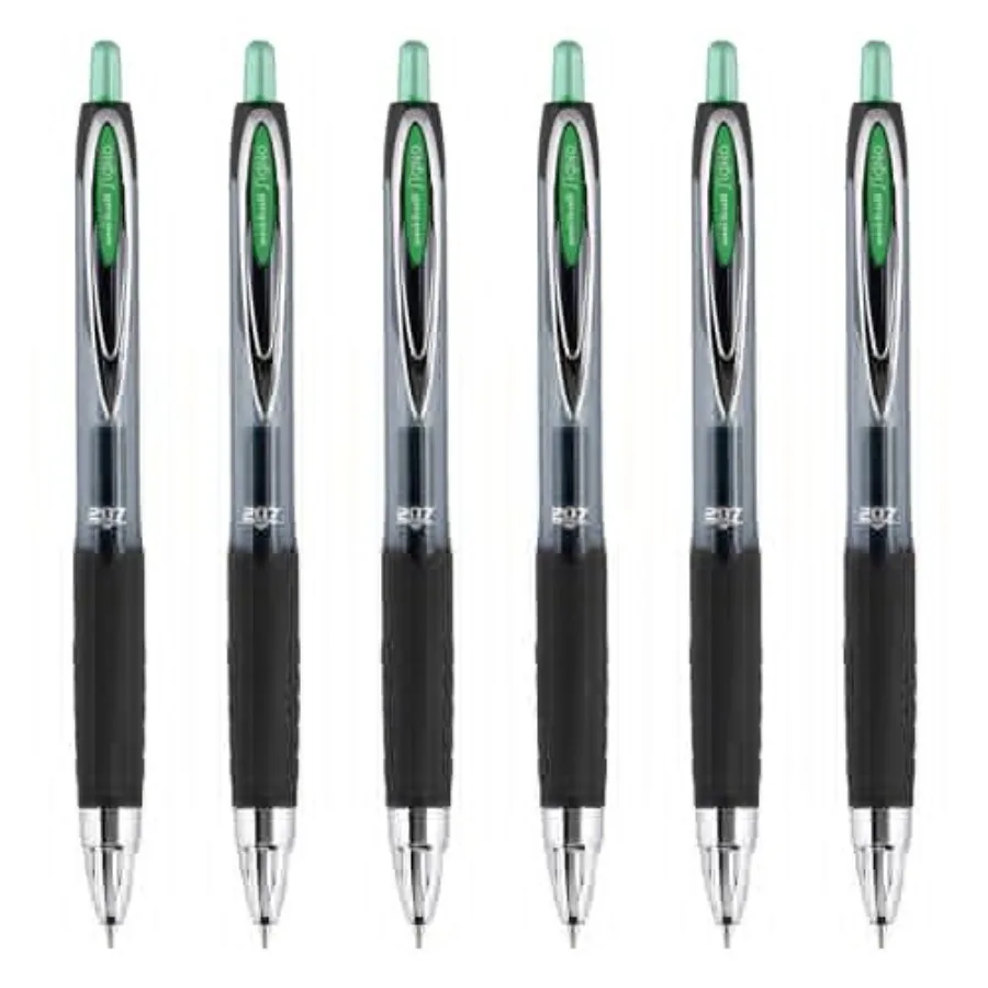 

uniball 207 Retractable Gel Pen, Medium Point 0.7mm,Ink, 6 Pens