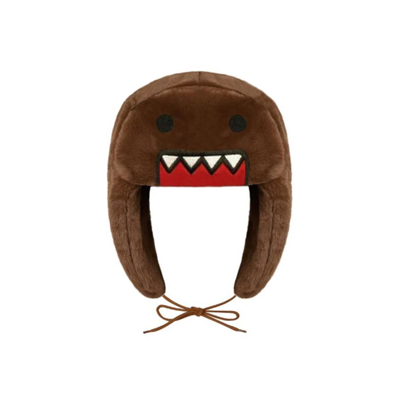 

2024y2k new winter warm hat brown hat cute winter hat boys and girls cute cartoon anime warm hat