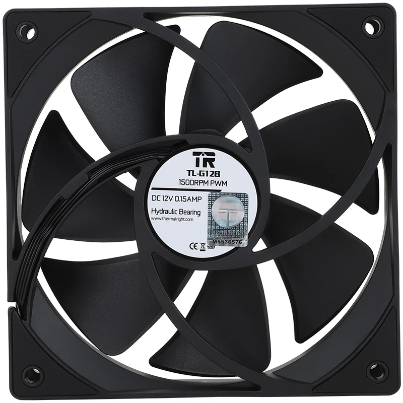 Thermalright-ventilador de equilibrio silencioso, disipador térmico PWM de 4 pines, rendimiento de rodamiento de bolas Dual, Enfriador de CPU de PC, TL-G12, 120MM