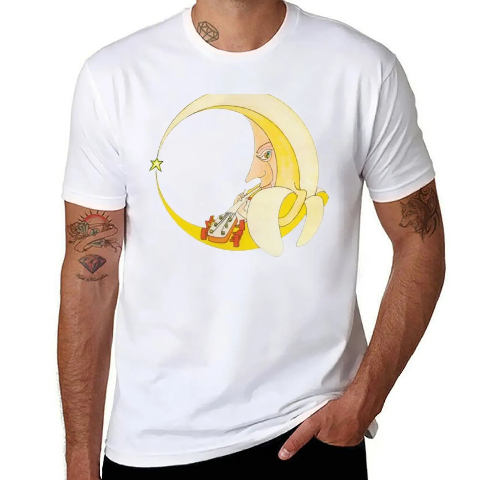 

Daevid Allen Bananamoon Drawing T-Shirt t shirts for man pack white man t shirt graphic man t shirts for men casual T-Shirt