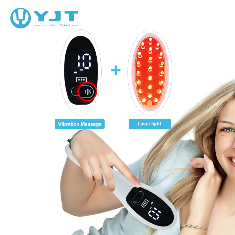 2026 Professional Hair Regrowth Laser Comb Brush Negative Ion Spray Hair Growth Massage Electric Massage Comb