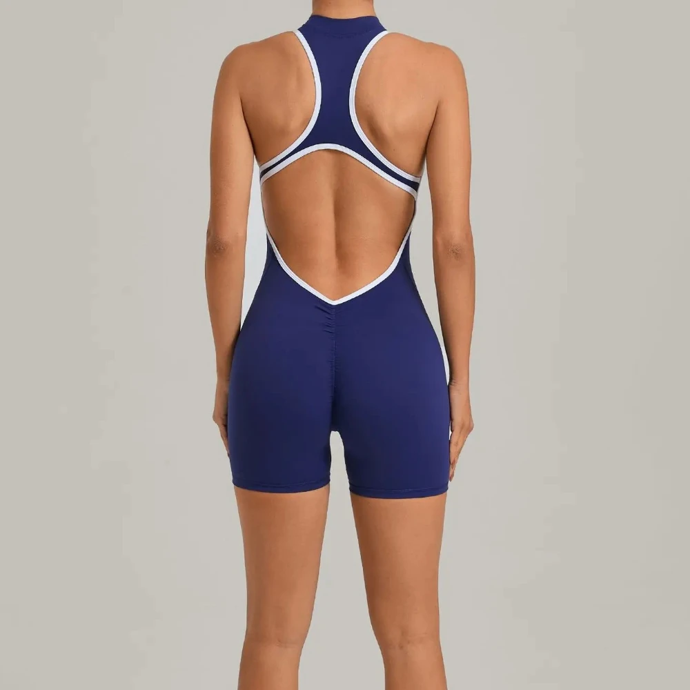 

Короткий спортивный комбинезон без рукавов, комплект для спортзала, женская одежда для йоги, комбинезон для тренировок, цельный костюм, женский комбинезон для активного отдыха