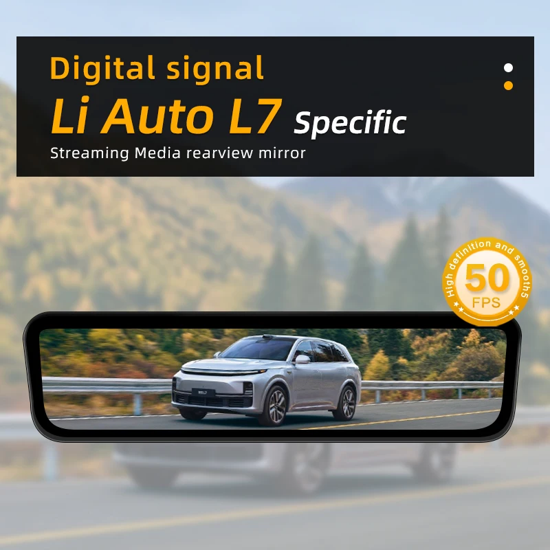 SINJET For Li Auto L7 Night Vision High Definition Camera Dash Cam 9.2 Inch Touch Screen Car Electronics Digital Rearview Mirror