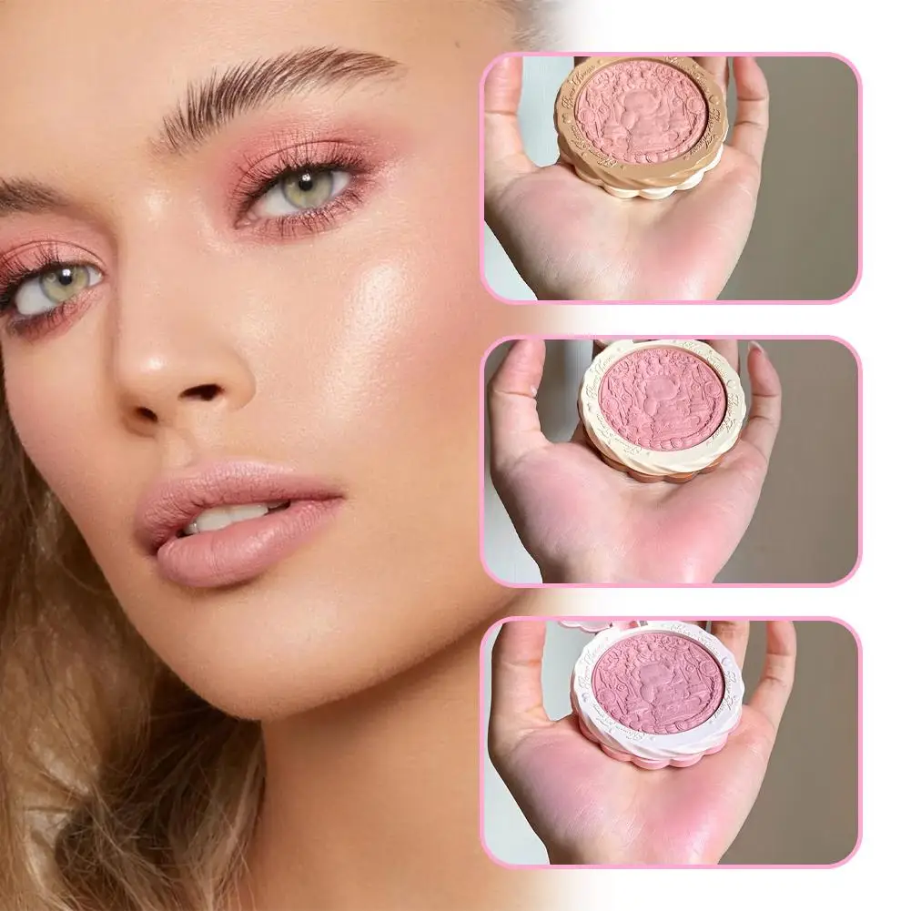 Flower Knows Sweetie Bear Collection Blush hydratant aspect naturel maquillage du visage cosmétiques originaux maquillage longue durée