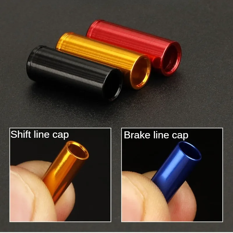 5 мм сплавные концевые заглушки тормозного троса 4 мм наконечники для MTB шоссейного велосипеда переключатель линии переключения передач обжимные устройства