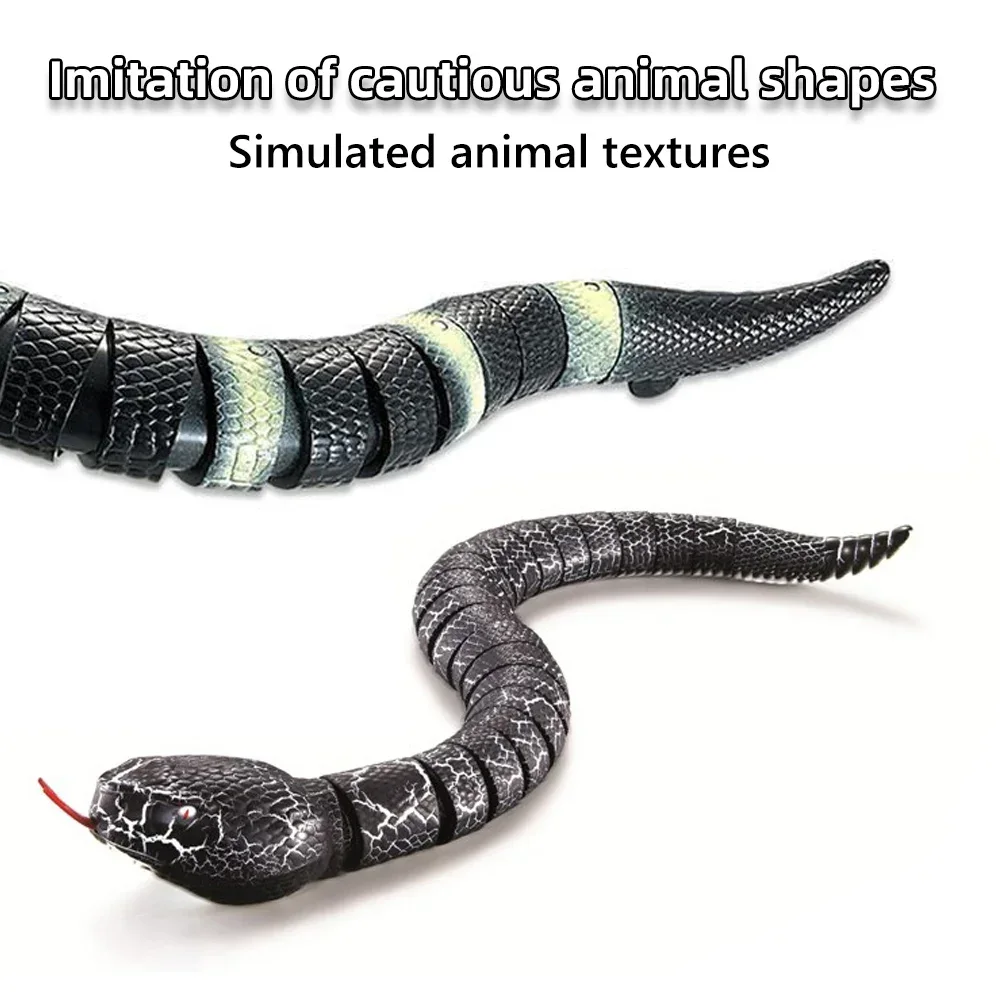 RC Remote Control Snake Toy For Cat Kitten Egg-shaped Controller Rattlesnake Interactive Snake Cat Teaser Play Toy Game Pet Kid