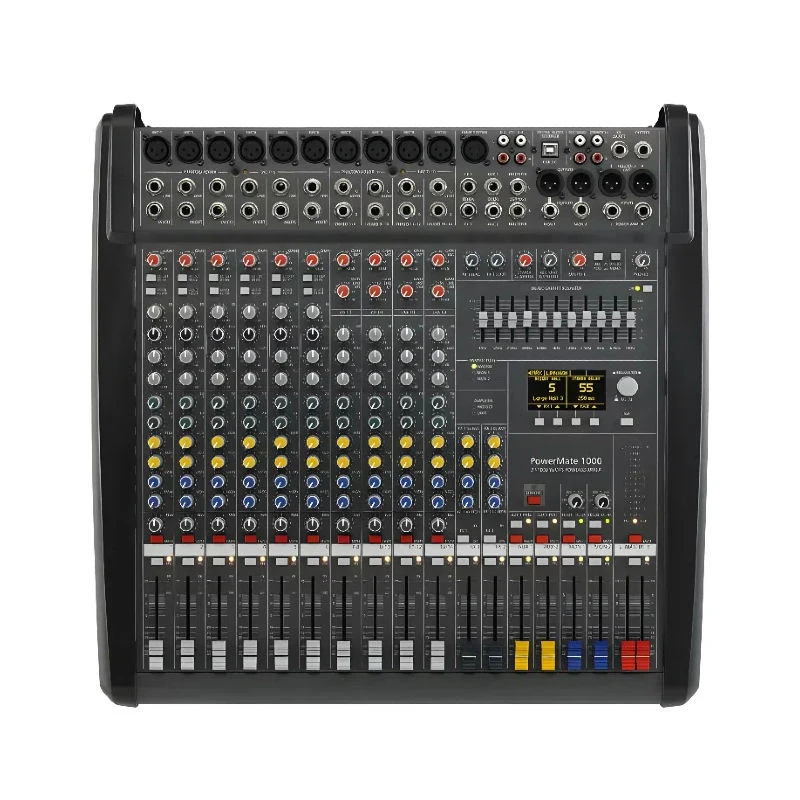 PM600-3 PM1000-3 Professional Audio Mixer Console Metal DJ Equipment for Multi-Scene Application
