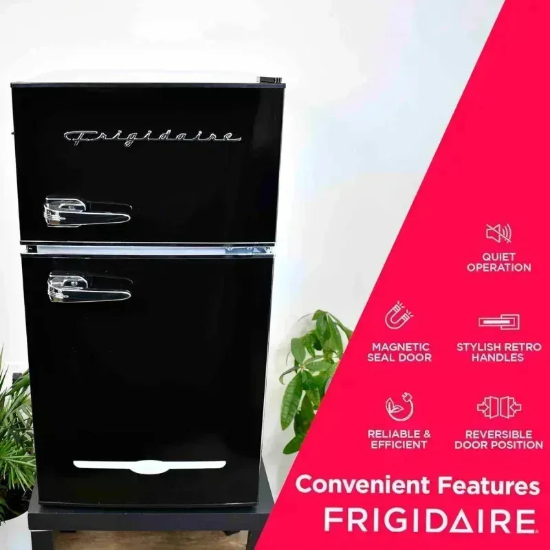 PMD4-Frigidaire EFR840-BLACK-COM ثلاجة مدمجة، 3.1، أسود،