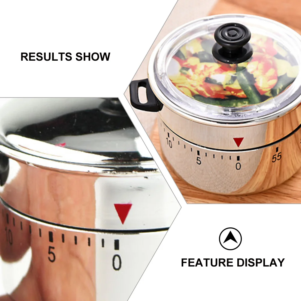 Creative Mechanical Kitchen 60 Minute Baking Tool Loud Alarm Cooking Portable Countdown Timer Energy Saving Timer For