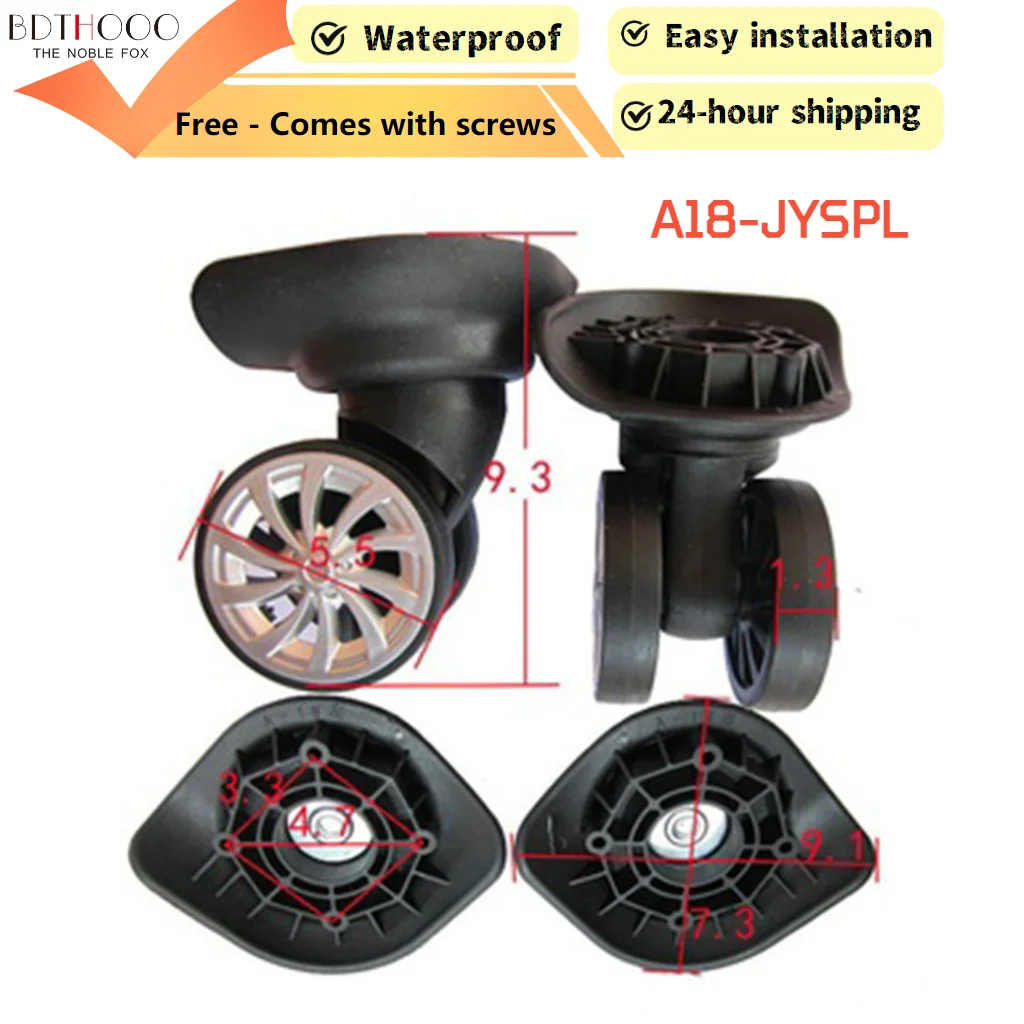 1 пара (2 шт.) A18-JYSPL сменные колеса для багажа для чемоданов — сверхмощные спиннерные колеса, запасные части | Универсальный ТР 1 пара (2 шт.) A18-JYSPL сменные колеса для багажа для чемоданов — сверхмощные спиннерные колеса, запасные части | Универсальный ТР