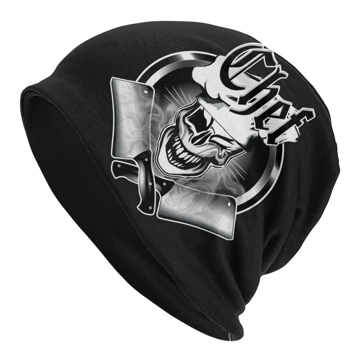 

Fashion Thin Hats Winking Chef Skull And Crossed Cleavers Bonnet Hipster Skullies Beanies Caps