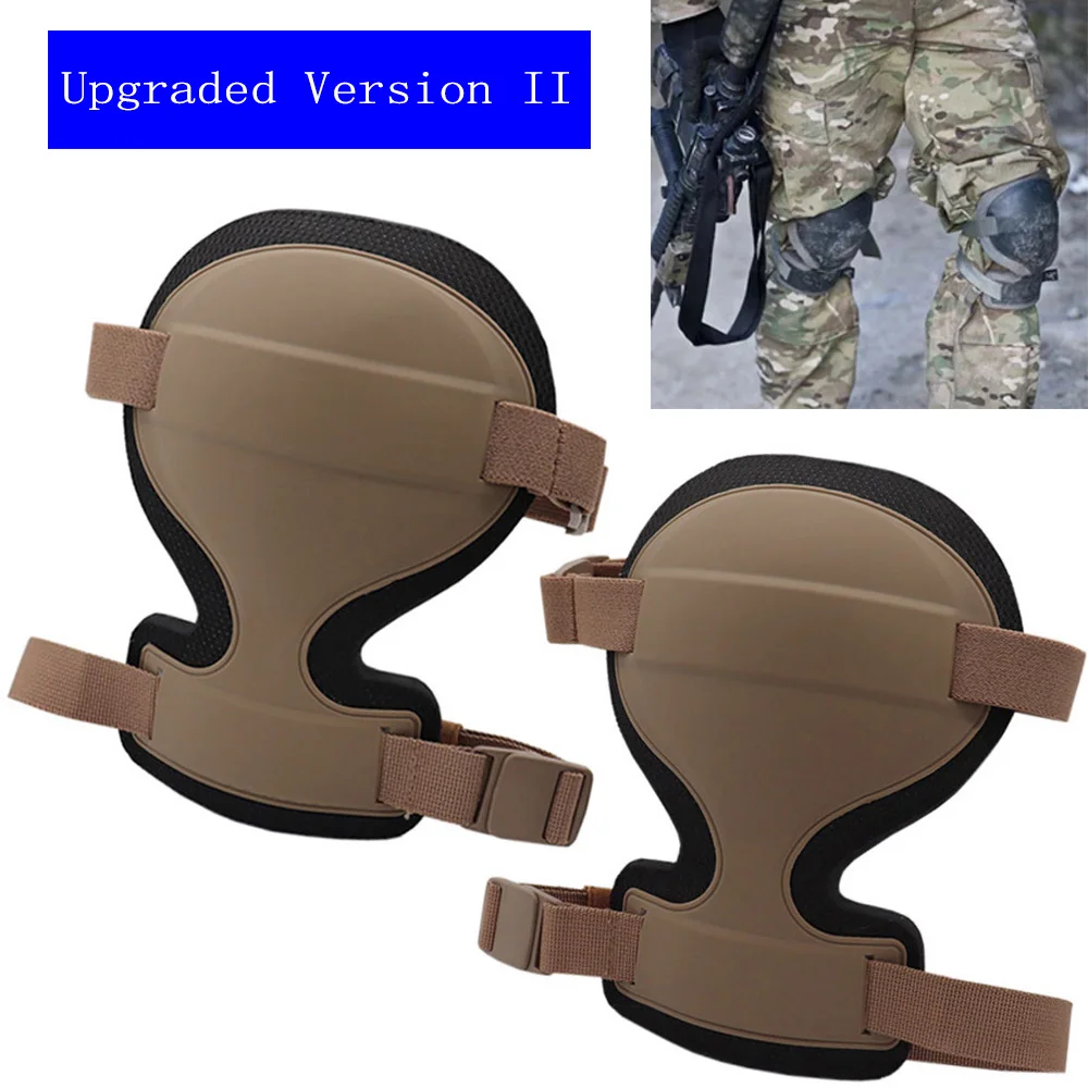 Rodilleras tácticas arco mejoradas II para combate Airsoft outdoor
