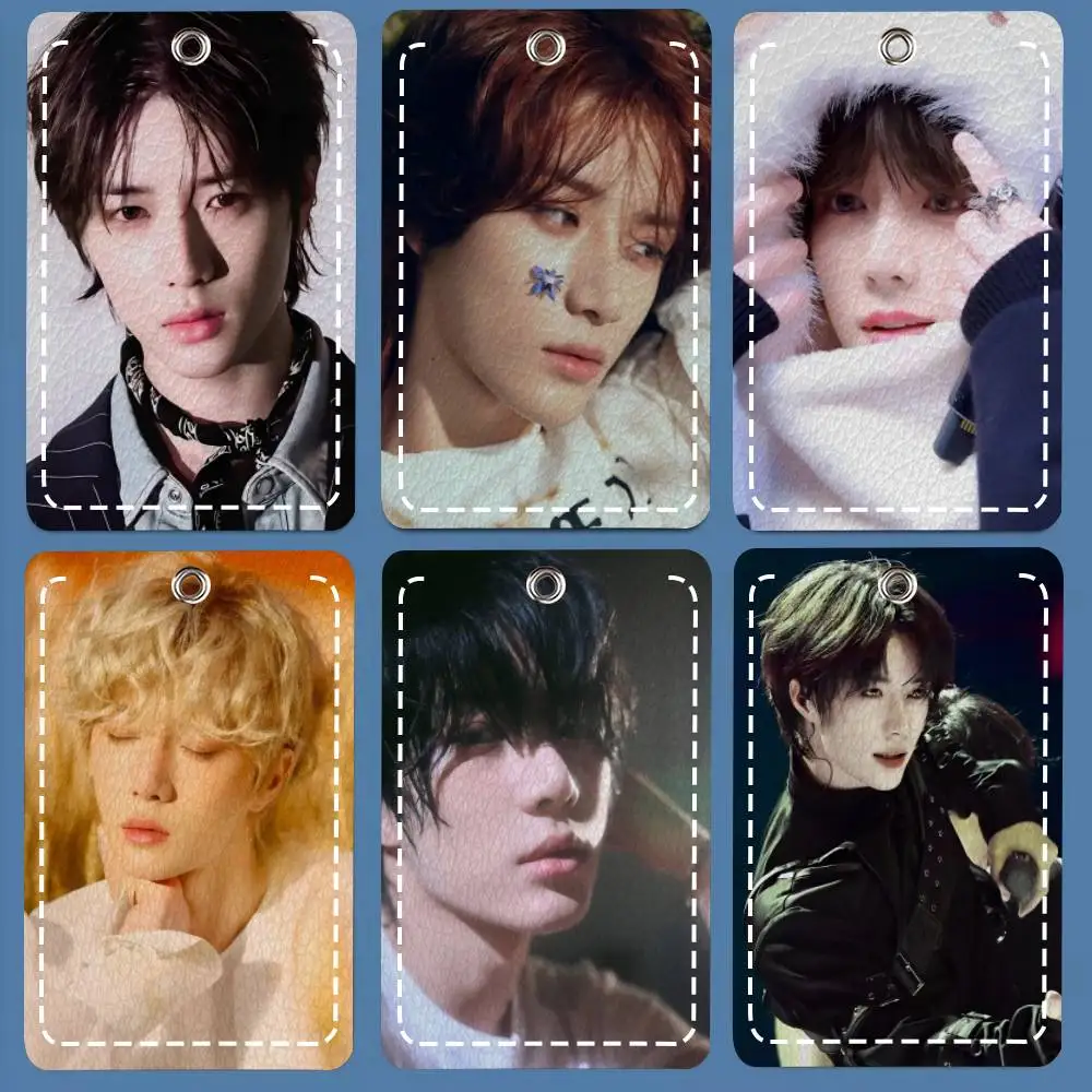 

Держатель для карт Cool Boy Choi Beom-gyu, подходит для кредитных карт, проездных билетов, прямоугольный брелок из мягкой кожи, защитный чехол для ключей