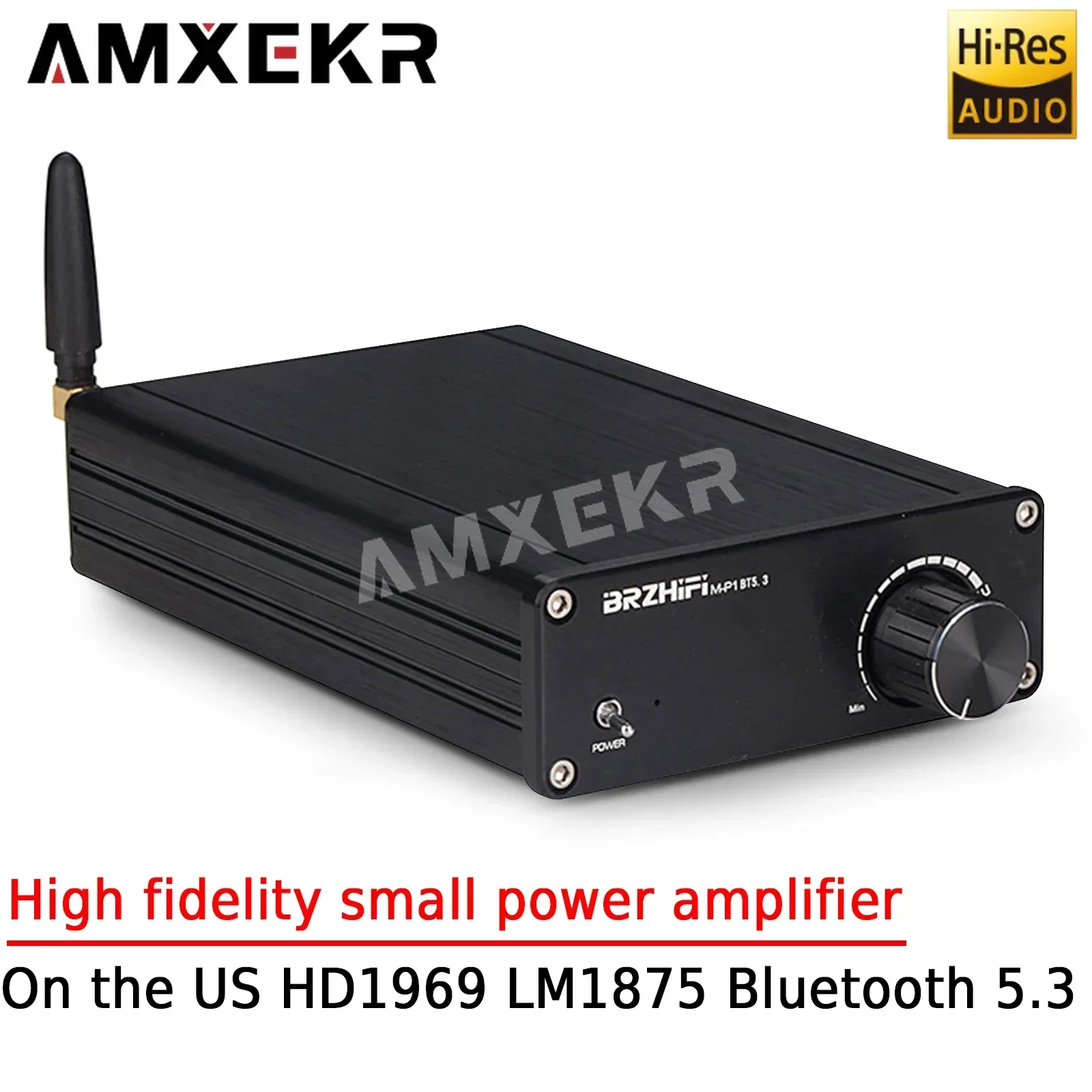 AMXEKR AM-P1 amplificador de potencia miniatura analógico Clase A B de alta fidelidad HD1969 LM1875 Audio de alta calidad de sonido