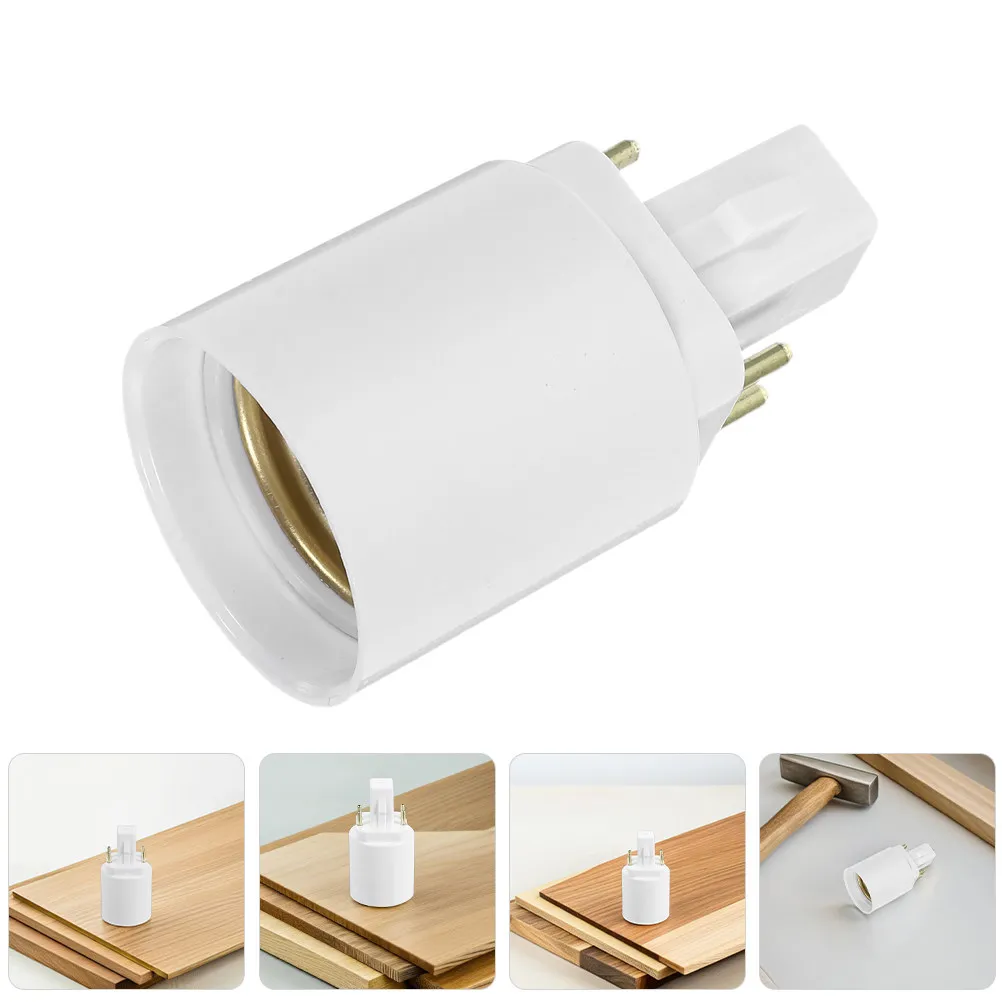 

Комплект из 3 адаптеров для ламп: переходник G24q на E27, термостойкий конвертер цоколя для светодиодных ламп