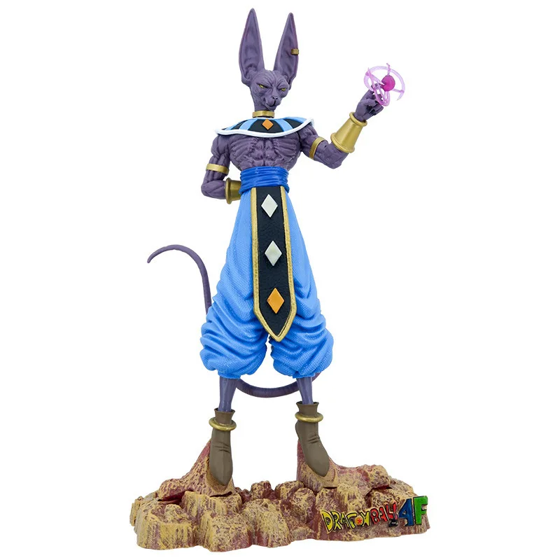 Figura Dragon Ball Z Beerus para Crianças, Anime, Super God of Destruction, coleção de figuras, modelo artesanal, brindes, 30cm