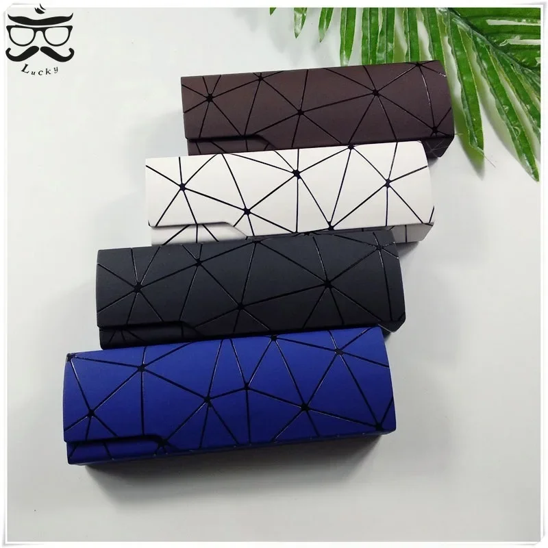 Fashion Glasses Case Classic Men Women Waterproof PU Pearlescent Reading Glasses Box Sunglasses Case Eyewear Protective Box