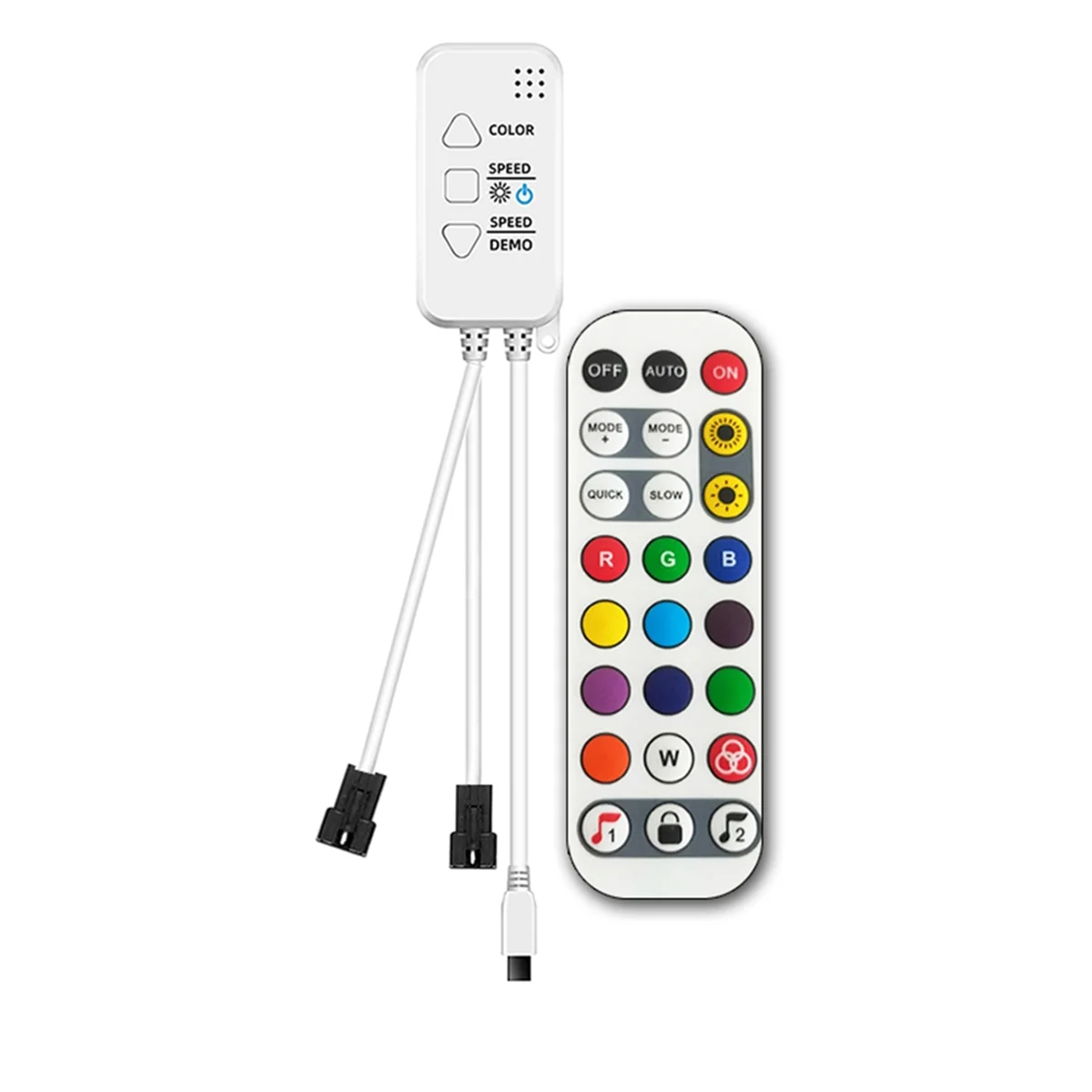 TUYA Addressable Controller with 24Keys Remote Control for Smartlife LED Strip Controller Chase Effect,B