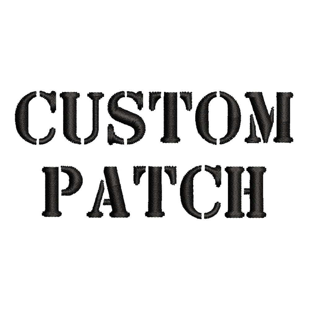 

Custom Embroidery Patches Personalized Design Logo Stripes Badge tags Armband Iron On Or Hook Loop for Clothing Caps