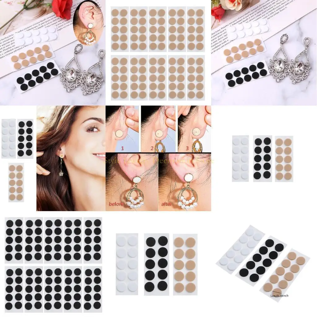 

D46E 100 Pcs Earring Support Patch Earring Lifter and Earring Back Suitable for Supporting Pad Ears Waterproof Lifting Patch