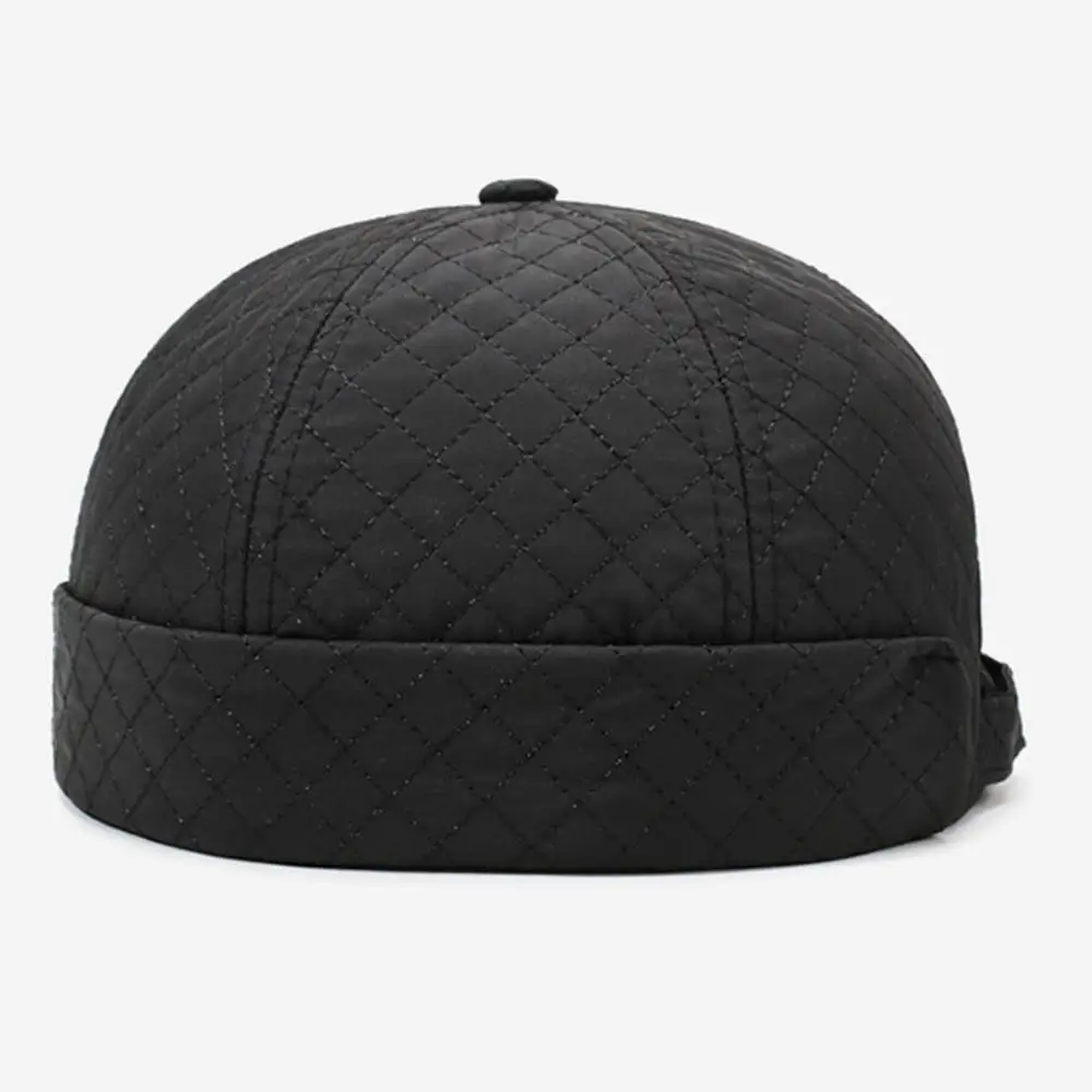 الصوف مبطن رشاقته المالك قبعة مربع شبكة دوكر قبعة مبطن التطريز قبة البطيخ قبعة في الهواء الطلق قابل للتعديل عادية الهيب هوب قبعة #4