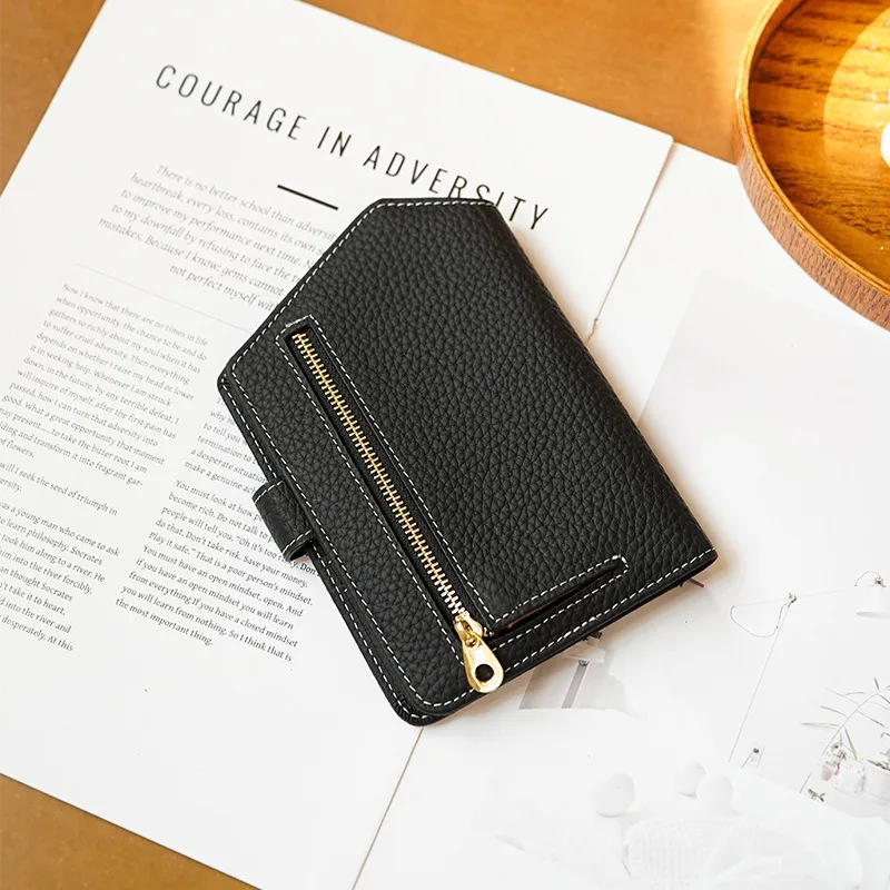 Passport Holder RFID Blocking Travel Wallet Multifunction Card Organizer with Genuine Leather Thin Design, Anti-Theft Document