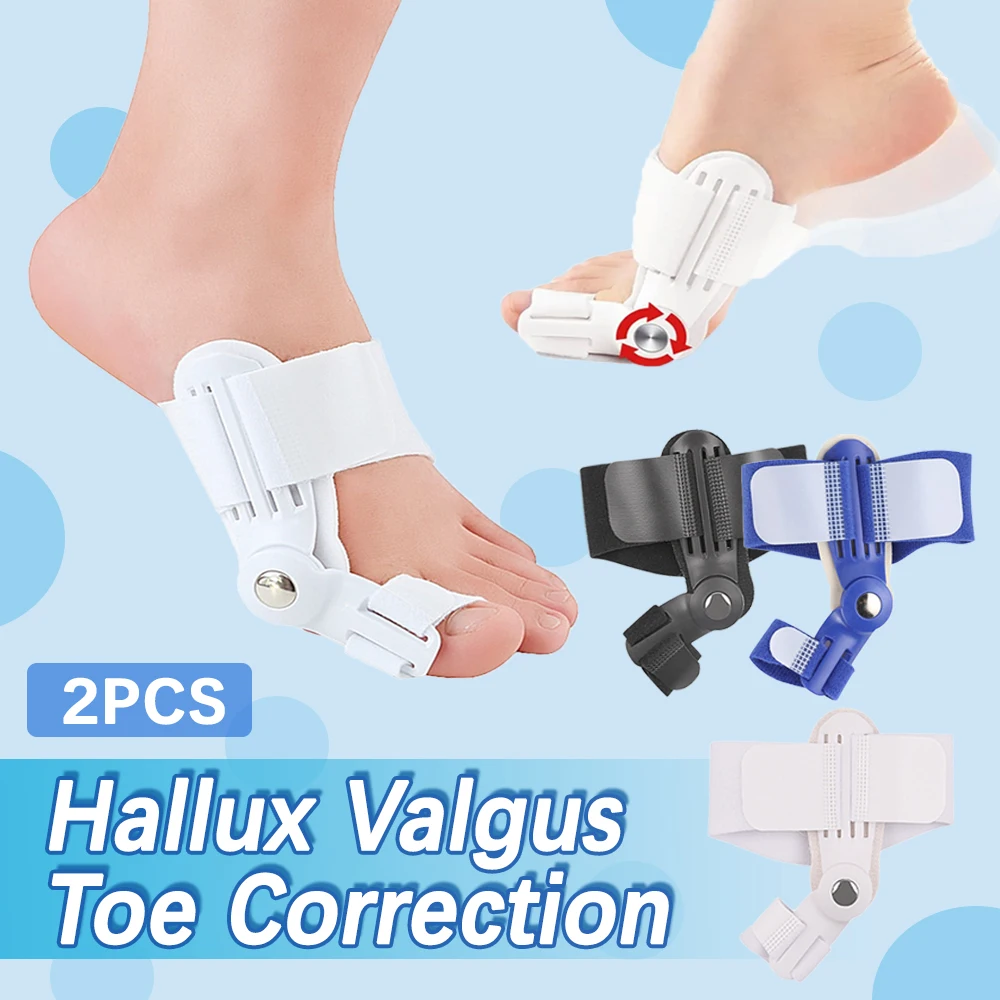 

2pcs Hallux Valgus Corrector Bunions Big Bone Toe Bunion Splint Straightener Corrector Foot Pain Relief Bunion Corrector Unisex