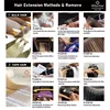 2025 UV V ライト ヘアエクステンション セット Wikytina ツール キット、UV エクステンション接着剤長持ちリムーバー マシン - サロン スタイリング ツール 2
