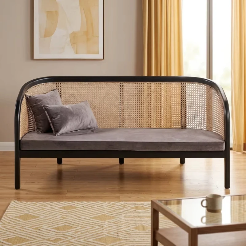 Nordic style solid wood sofa C - Home Gym Yes Or No ulasan dan harga
