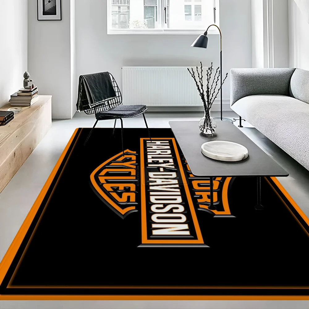 H-Harley D-Davidson Door Mat Nordic Style Bedroom Living Room Doormat Home Balcony Anti-Slip Alfombra