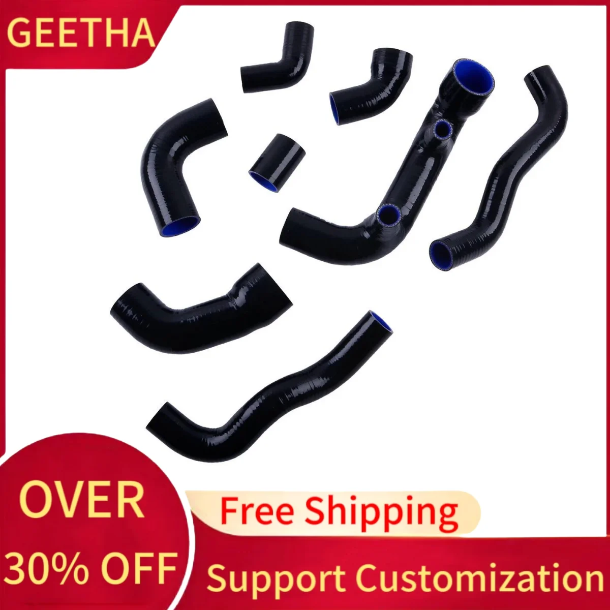 For Fiat Uno Turbo i.e 1.3 MK1 1983-1989 Intercooler+Radiator+Air Silicone Hose