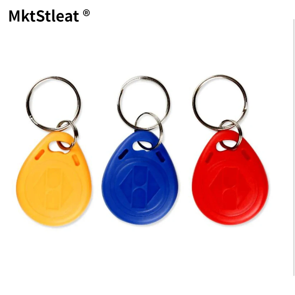30 pcs 125khz RFID Card Tags Key Fob Read-only Keychain Tag Door Entry Access Control Chain Token Keyfob Surface Numeric