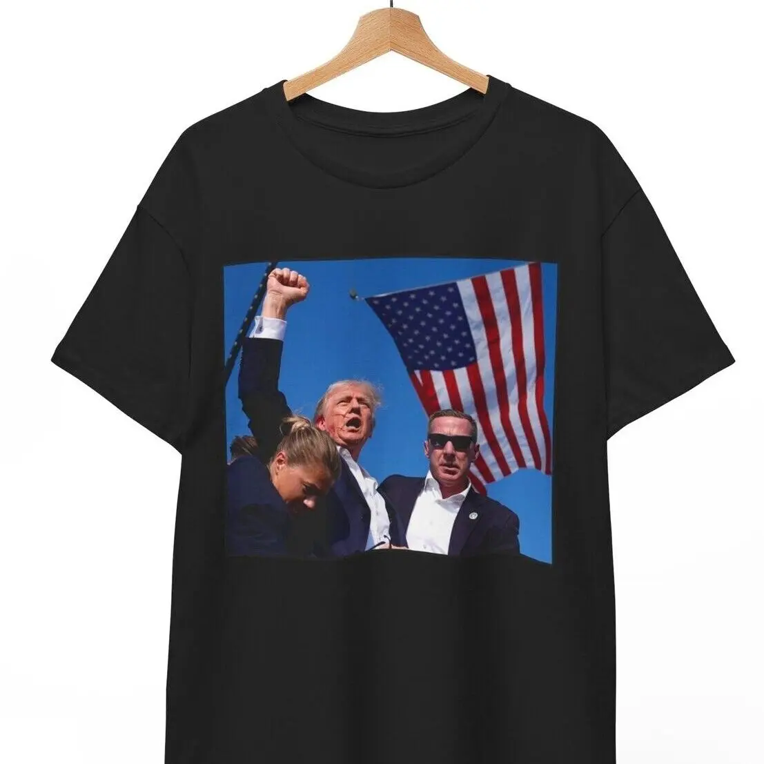 Trump Shot Assassination, Trump pesident, Assassination Attempt, Unisex Tee