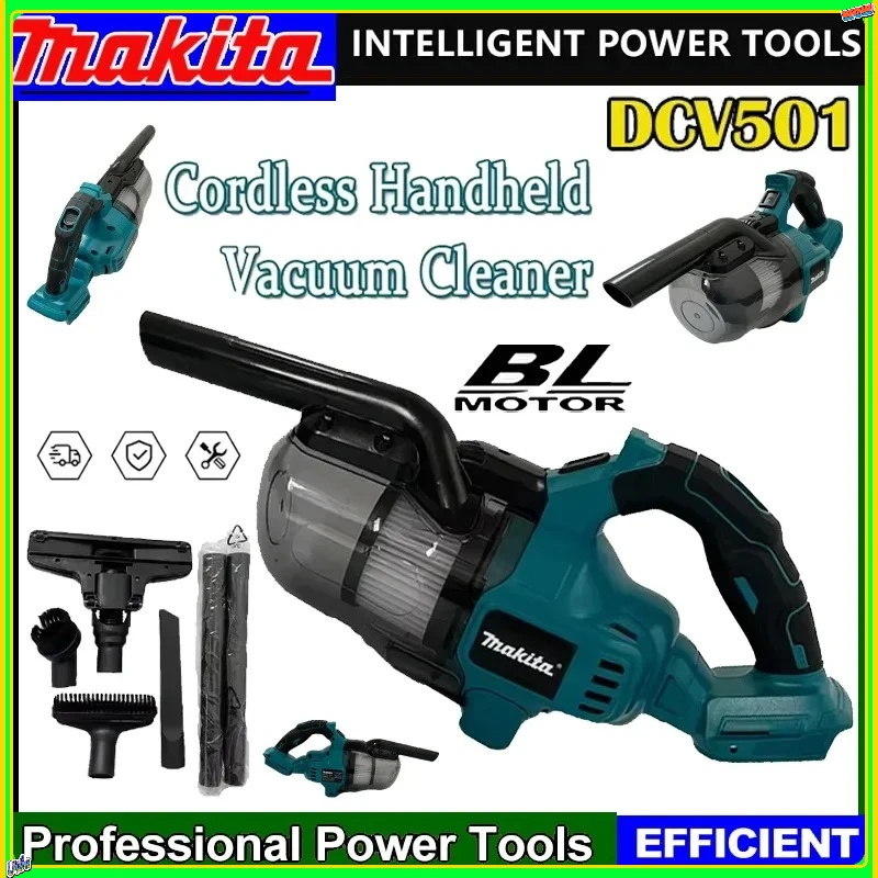 

Makita Cordless Electric Vacuum Cleaner LED Portable Household Industrial Construction Cleaning 18V Tool