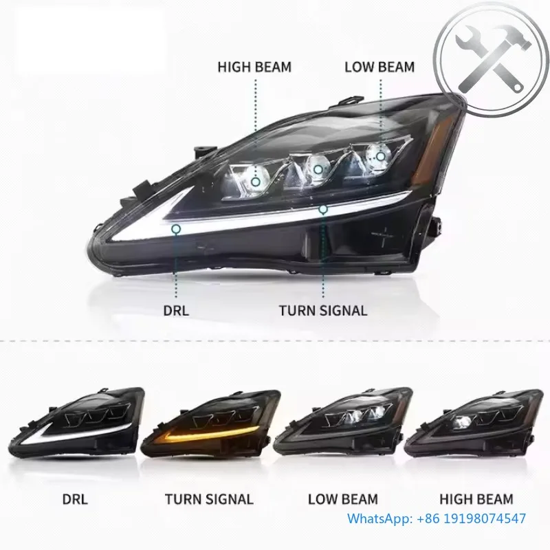 

Factory Direct 2006-2012 Compact Sedan Sequential LED Headlights Assembly 6000K Turn Signal Waterproof Auto Parts