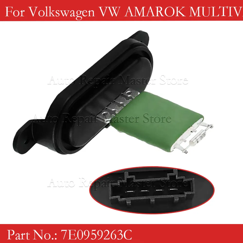 Para Volkswagen VW AMAROK MULTIVAN T5 Transporter T5 2009 - 2014 ventilador Motor resistencia calentador ventilador 7E0959263C 7E0959263