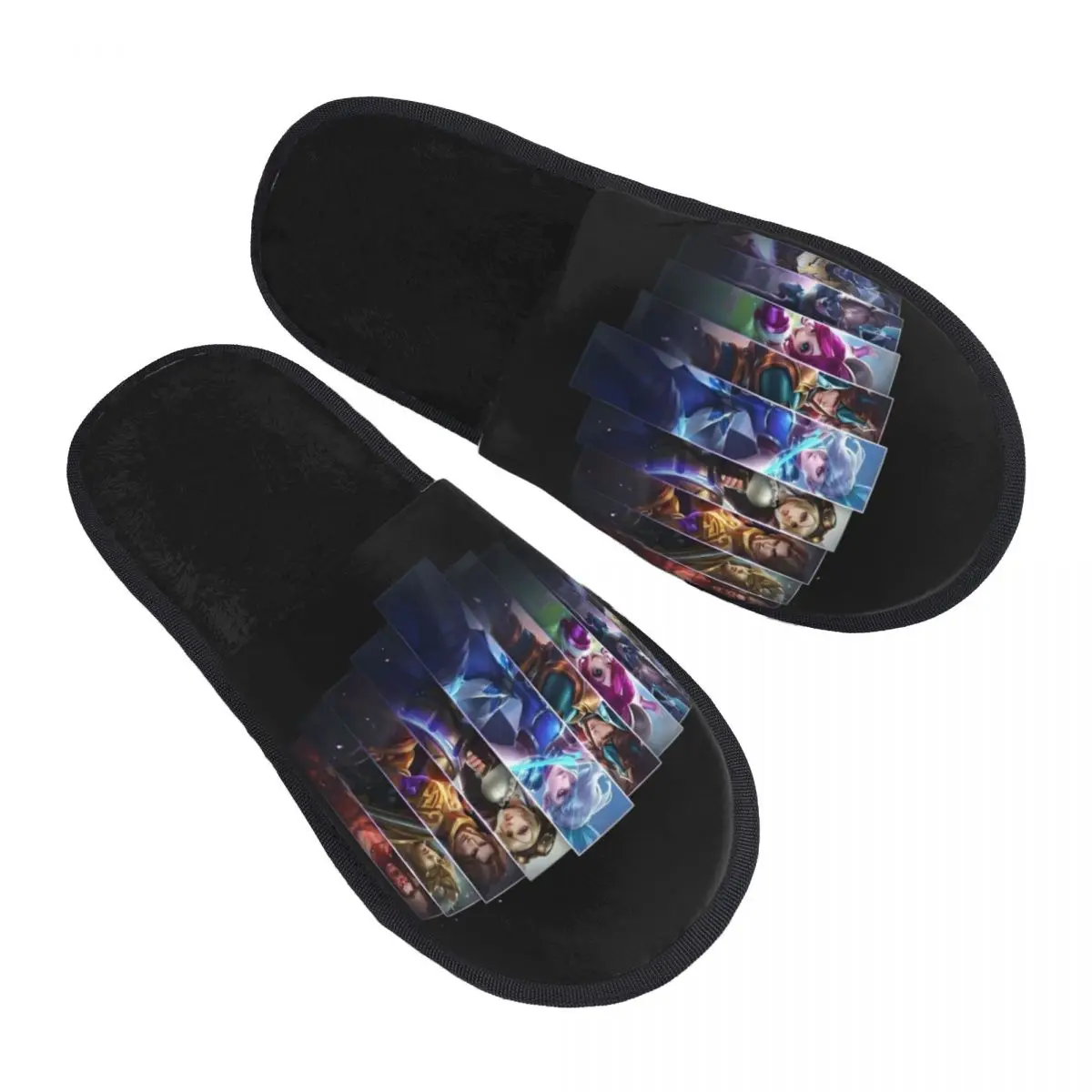

Custom Print MLBB Game House Slippers Cozy Warm Mobile L-Legends Bang Bang MOBA Memory Foam Fluffy Slipper Indoor Outdoor Shoes