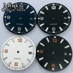 Miuksi 31mm sterile watch dial luminous fit NH35 ETA2824 2836 Miyota8205 8215 821A Mingzhu DG2813 3804 PT5000 movement