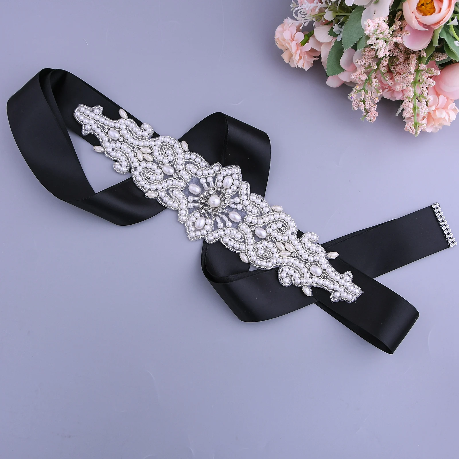 Elegante Parel Kralen Wedding Riemen Voor Bruid Met Parels Bridal Sash Belt Bridal Dress Sash Kralen Trouwjurk Riem Voor vrouwen