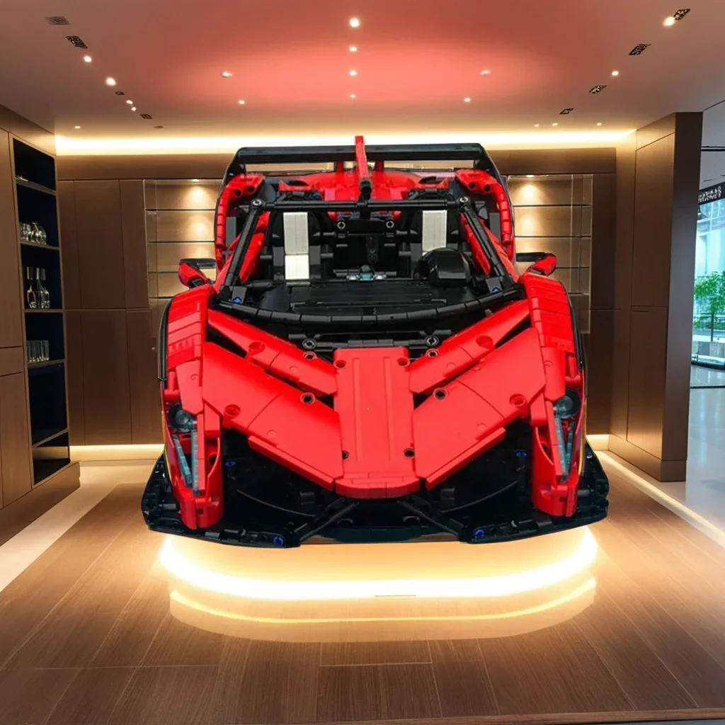 

2652 шт. Lamborghinies Veneno Roadster, ограниченное количество 50-летие Supear, спортивный автомобиль MOC, модель строительных блоков, игрушки на день рождения, подарок