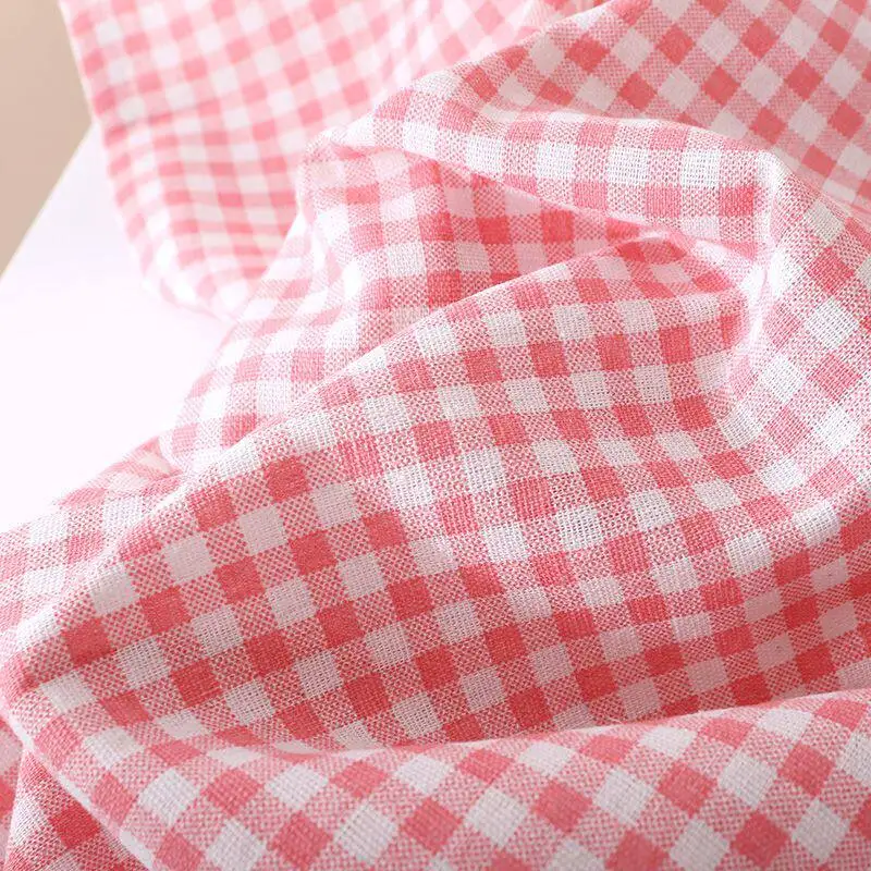 Ins Style Cotton Linen Tablecloth Nordic Plaid Simple Student Desk Coffee Table Dining Table Rectangle for Home
