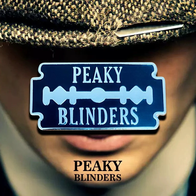 Peakyy Blinders-Badge Blade Brooch Crime TV Series Enamel Pin Fashion Creative Backpack Hat Decorations