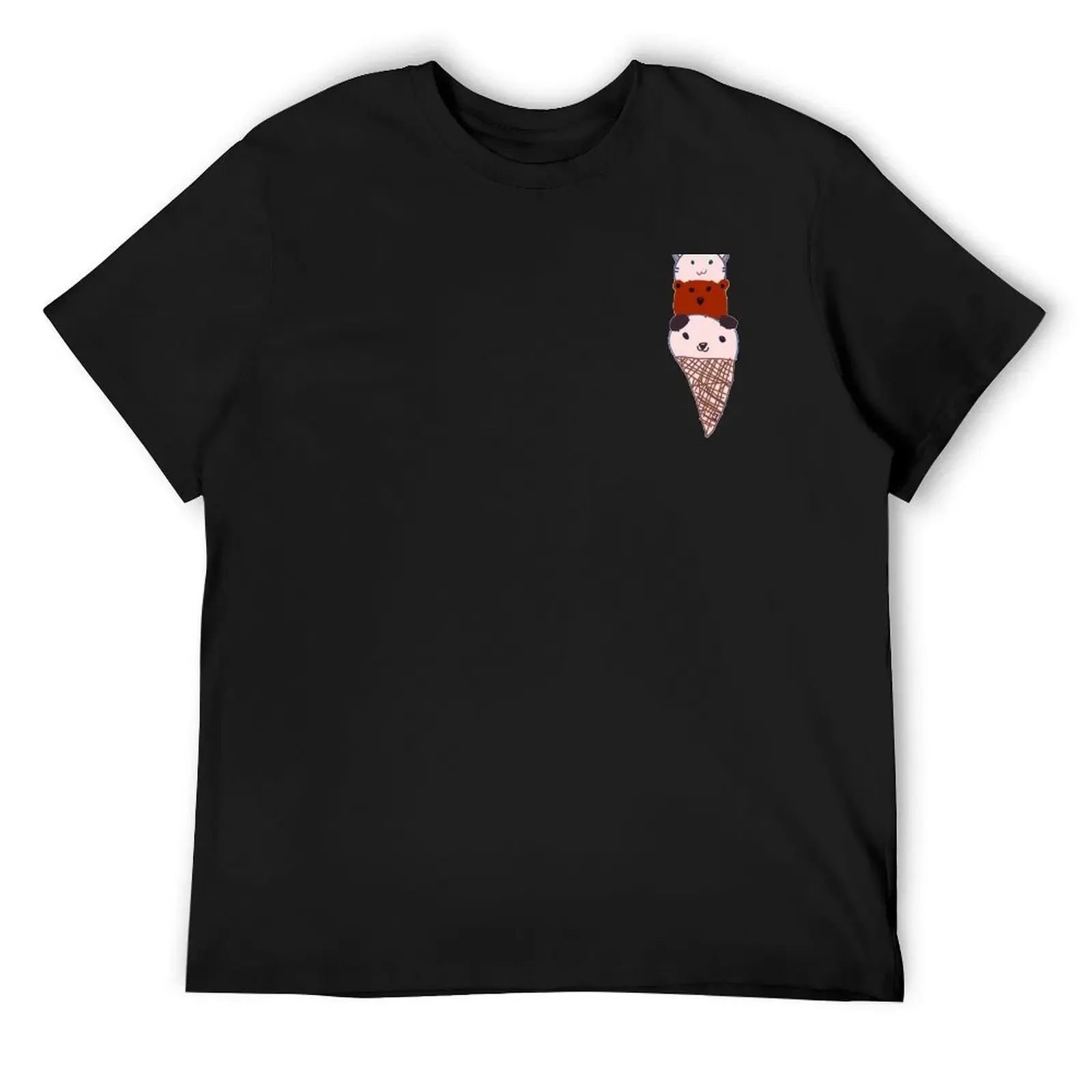 Animal Ice Cream Cone by Sofia T-Shirt sports fans custom t shirt graphics hippie clothes t shirts men