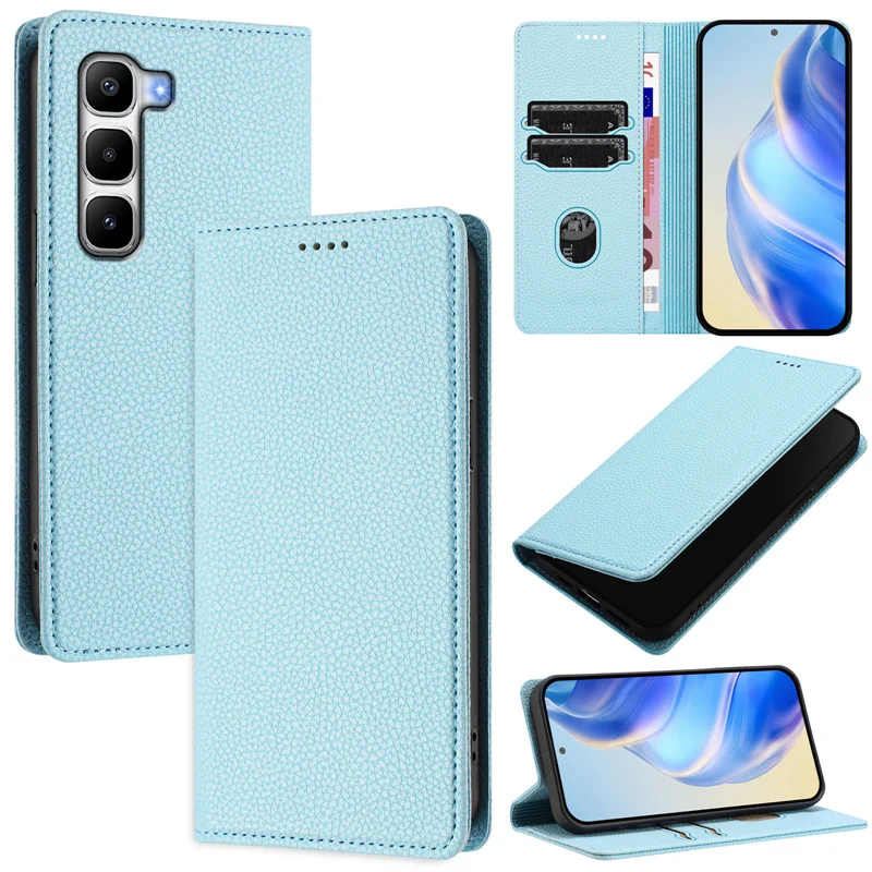 Infinix Hot 60 Pro Plus X6886 Case Magnet Wallet Flip Leather